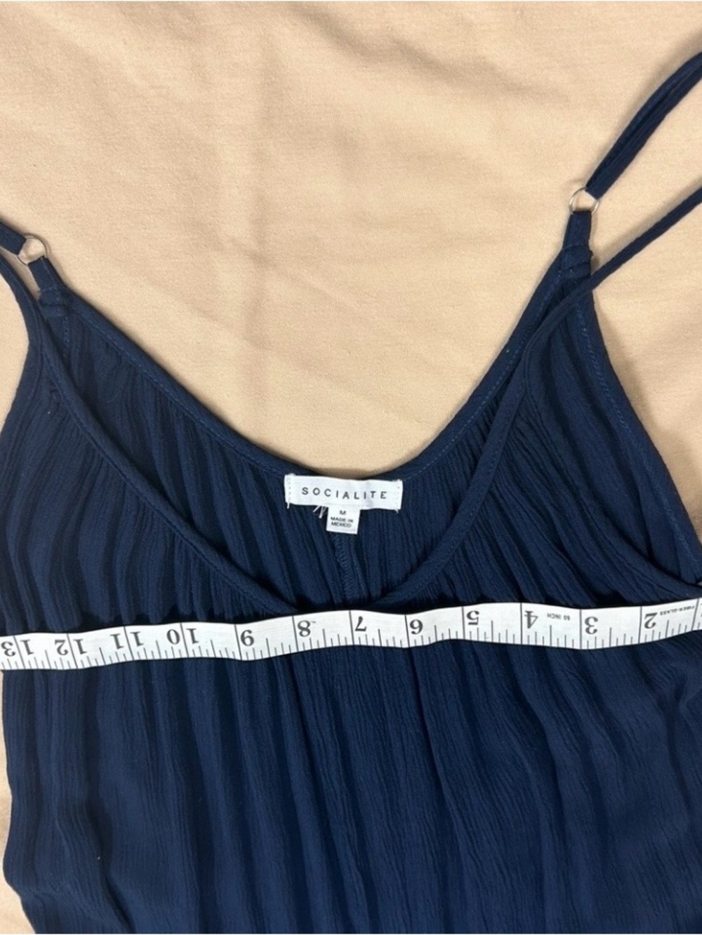 Socialite Navy Sleeveless Jumpsuit-medium